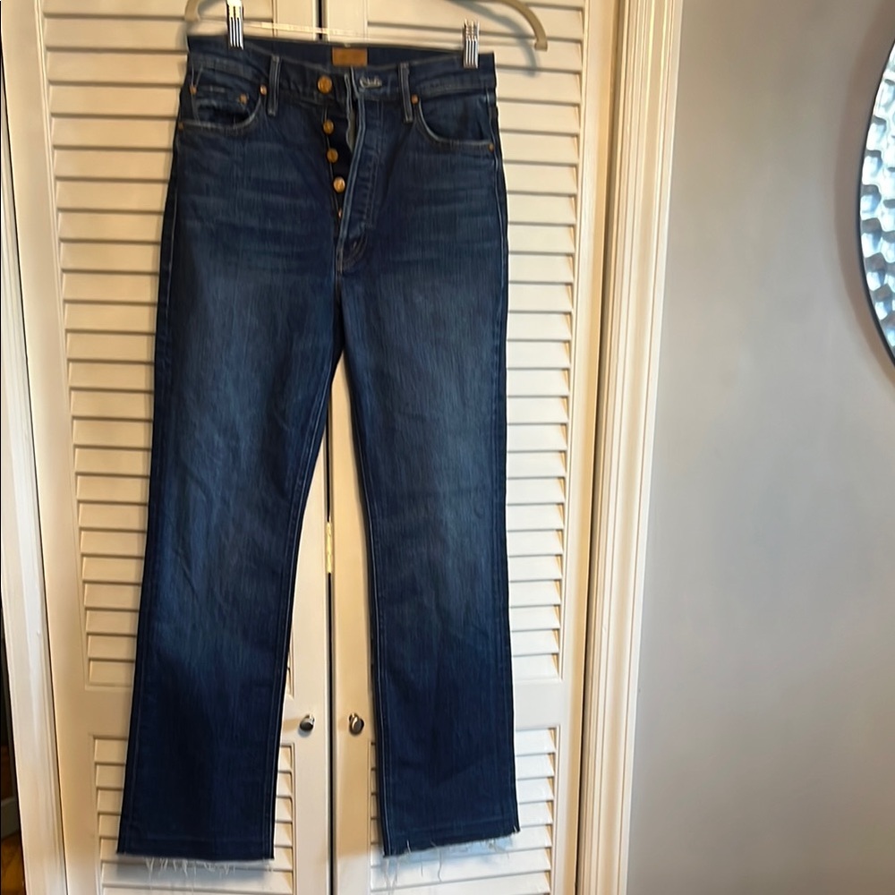 MOTHER Jeans the tripper sneak size 26 color until next time raw release hem.